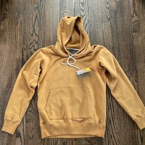 Naked & Famous Gold Hoodie size small, NWT